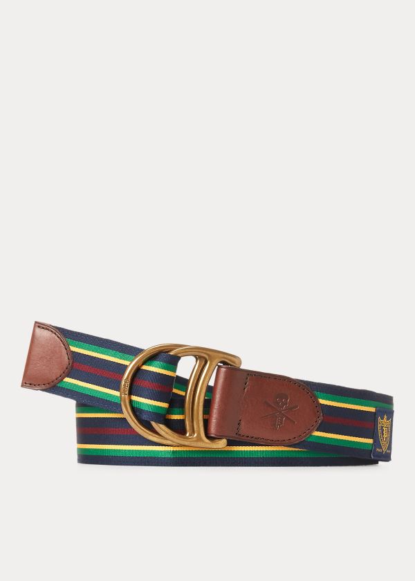 Men's Polo Ralph Lauren Equestrian Grosgrain Belt | 349751VUY